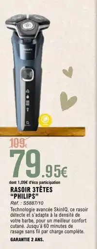 E.Leclerc PHILIPS Rasoir 3têtes offre