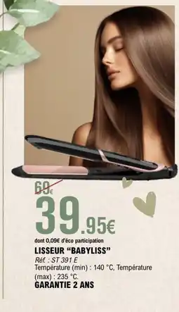 E.Leclerc BABYLISS Lisseur offre
