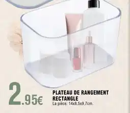 E.Leclerc Plateau de rangement rectangle offre