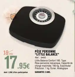 E.Leclerc LITTLE BALANCE Pèse personne offre