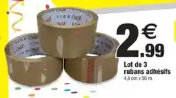 Bazarland Lot de 3 rubans adhésifs offre