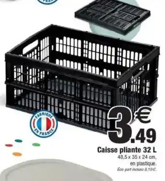 Bazarland Caisse pliante offre