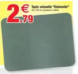 Bazarland Tapis vaisselle Diatomite offre