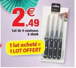 Bazarland Lot de 4 couteaux à steak offre