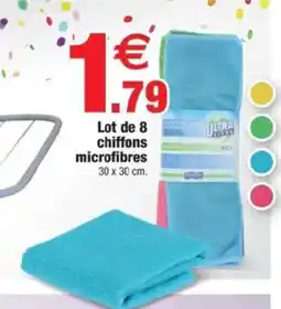 Bazarland Lot de 8 chiffons microfibres offre