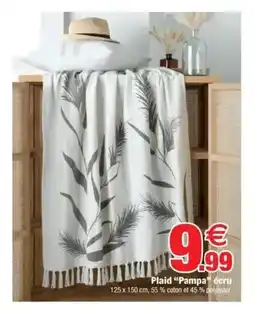Bazarland Plaid Pampa écru offre