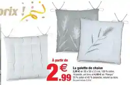 Bazarland La galette de chaise offre