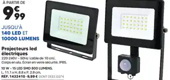 Shopix Projecteurs led électriques ref. 1432410 offre