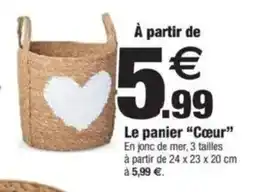 Bazarland Le panier Cœur offre