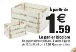 Bazarland Le panier bicolore offre