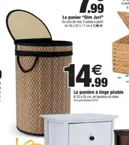 Bazarland La panière à linge pliable offre
