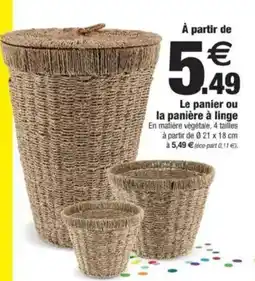 Bazarland Le panier ou la panière à linge offre