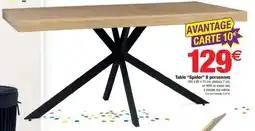 Bazarland Table Spider 8 personnes offre