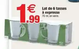 Bazarland Lot de 6 tasses offre
