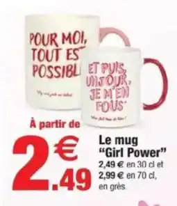 Bazarland Le mug Girl Power offre