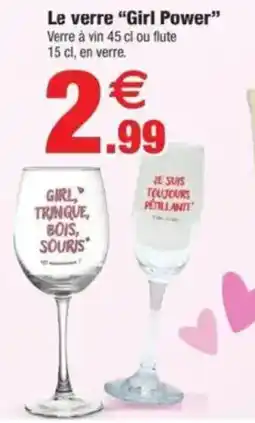 Bazarland Le verre Girl Power offre