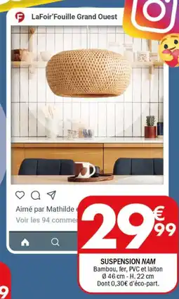 La Foir'Fouille Suspension nam offre