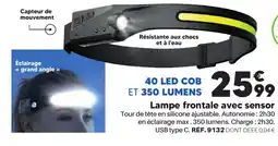 Shopix Lampe frontale avec sensor offre