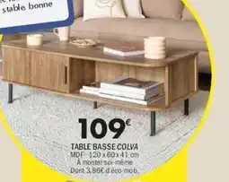 La Foir'Fouille Table basse colva offre