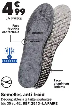 Shopix Semelles anti froid offre
