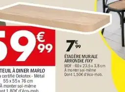 La Foir'Fouille Étagère murale arrondie fixy offre
