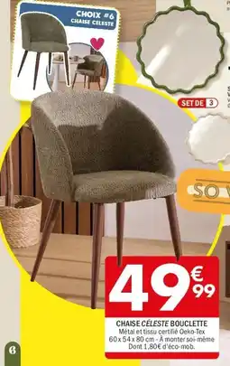 La Foir'Fouille Chaise céleste bouclette offre