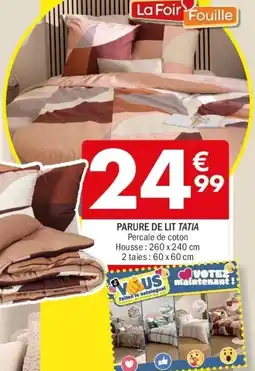 La Foir'Fouille Parure de lit tatia offre