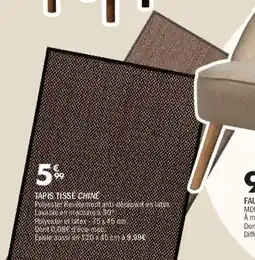 La Foir'Fouille Tapis tissé chiné offre
