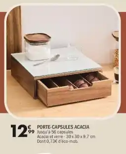 La Foir'Fouille Porte-capsules acacia offre