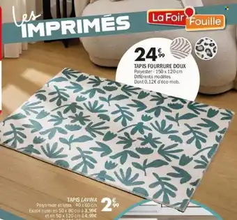 La Foir'Fouille Tapis fourrure doux offre