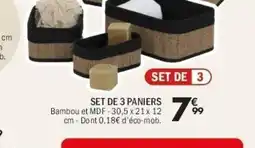 La Foir'Fouille Set de 2 paniers offre