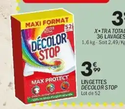 La Foir'Fouille DÉCOLOR STOP Lingettes offre