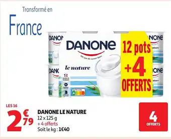 Auchan DANONE Le nature offre