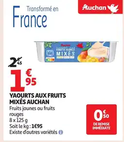 Auchan AUCHAN Yaourts aux fruits mixés offre