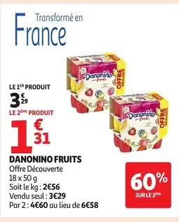 Auchan DANONINO Fruits offre