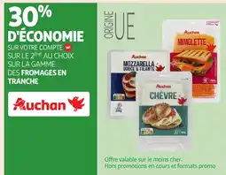 Auchan AUCHAN Fromages en tranche offre
