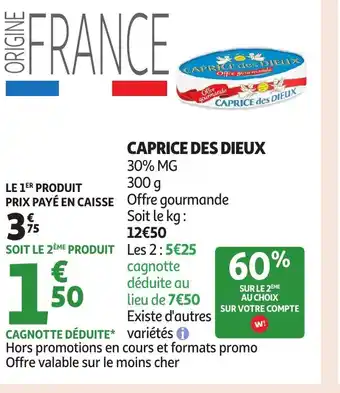 Auchan CAPRICE DES DIEUX offre