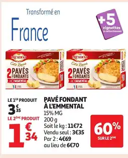 Auchan Pavé fondant à l'emmental offre
