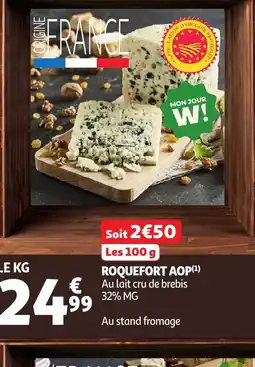 Auchan Roquefort aop offre