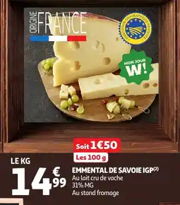 Auchan Emmental de savoie igp offre