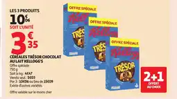 Auchan KELLOGG'S Céréales trésor chocolat au lait offre