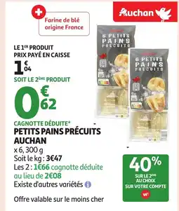 Auchan AUCHAN Petits pains précuits offre
