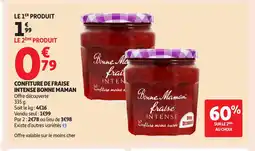 Auchan BONNE MAMAN Confiture de fraise intense offre