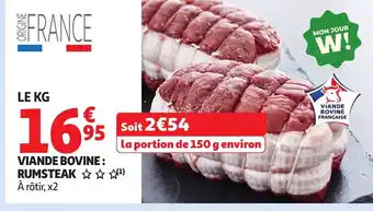 Auchan Viande bovine rumsteak offre