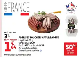 Auchan AOSTE Apérisec bouchées nature offre