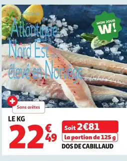 Auchan Dos de cabillaud offre
