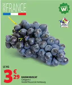 Auchan Raisin muscat offre