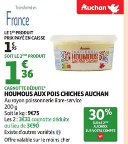 Auchan AUCHAN Houmous aux pois chiches offre