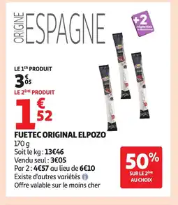Auchan ELPOZO Fuetec original offre