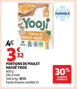 Auchan YOOJI Portions de poulet haché offre